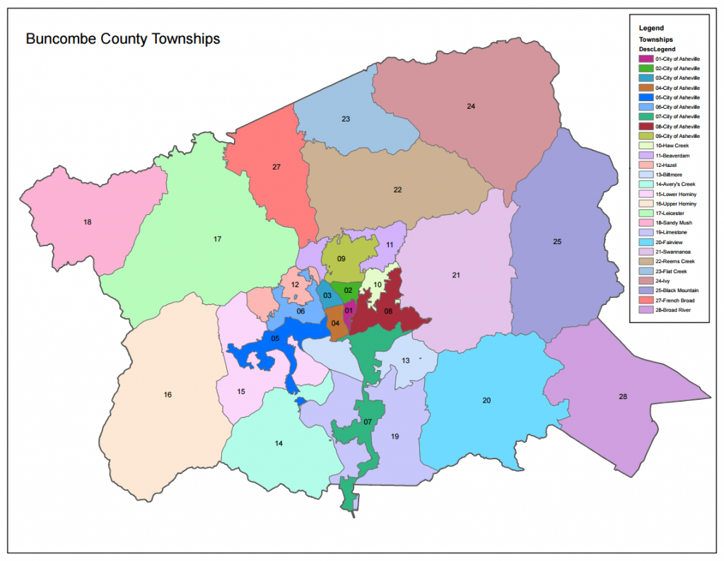Buncombe County Townships 